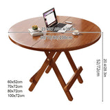 Expandable Round Drop Leaf Dining Table - Space-Saving Folding Dining Table for Smals, Multifunctal Kitchen & Dining Room Fur, Cact Design for Easy Sto