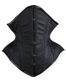 SHAPERX Women Waist Training Corsets Double Steel Boned Heavy Duty Long Torso Body Shaper, SZ1793-Black-3XL