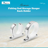 MARINE CITY Fishing Rod Storage Hanger Rack Holder, Aluminum, Strong & Durable Ideal for Boats, Vans, Cars, Marines, Hardware Accessories (Silver)