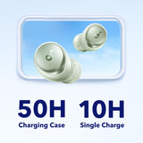 Auto-Adjustable Active Noise Cancelling Wireless Earbuds, Reduce Noise by Up to 98%, 50H Playtime, Hi-Res Sound Soundcore