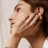 Oseew Created Diamond gold Engagement Ring band