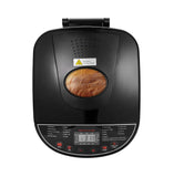 Bread Maker, 19-in-1 2LB Dough Machine, Nonstick Ceramic Pan Automatic Breadmaker with Gluten Free Setting, Automatic Compact Dough Machine Nonstick,Digital,3 Loaf Sizes, 2 Crust Colors, Black
