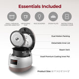 CUCKOO Electric Pressure Cooker 5QT, Versatile Slow Cooker with 10 Menu Options, High Pressure Food Steamer for Cooking, Instant Multicooker with Stainless Steel Non-Stick Inner Pot (CMC-QSB501S)