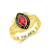 Oseew 2027 High School Senior Class Ring for Women