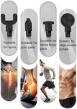 Feiyx Percussion Massage Gun Vibration,Portable Handheld Electric Massage,Mini Massage Gun, Deep Tissue Muscle Massager (Color : Silver)