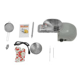 1800W Oil Press Machine, Nut Seeds Oil Extractor Cold& Hot Press Machine with 2 Press Rods, Automatic Electric Oil Maker for Home Commercial, Stainless Steel Oil Maker for Peanuts Sesame Soybean MOCHAG