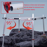 Fishing Dock - Lightweight Aluminum-Magnesium-Silicon Alloy Open-Frame Platform, Foldable with Height-Adjustable Legs for Deep-Water Fishing