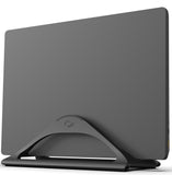 Centric Vertical Laptop Stand for Desks in Matte Black, Upright Adjustable Holder to Dock Apple MacBook Stand