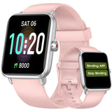 DAVIKO Pedometer Watch Senior Friendly No App/Phone Required,Waterproof Fitness Tracker Watch with Heart Rate Sleep Monitor Activity Tracker, Step Counter for Walking, Smart Watches for Women Men