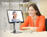 elitehood Aluminum iPad Stand for Desk, Ultra-Stable iPad Holder Stand