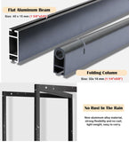 Portable Rolling Exhibition Display Rack with Wheels - Folding Aluminum Art Show Stand, Trade Show Marketing Board Holder, Event Display Easel (8pcs, 100x220cm)