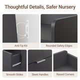 MAMAZING Keeva Pro 6-Drawer Baby Dresser with Changing Table, Easy Assembly