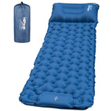 Sleeping Pad for Camping- Ultralight Inflatable Sleeping Mat with Built-in Foot Pump & Pillow, Upgraded Compact HiiPeak