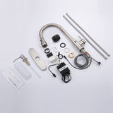 Touchless Kitchen Faucet with Pull Down Sprayer, Motion Sensor Kitchen Faucet with Kitchen Soap Dispenser | Brush Nickel Keer