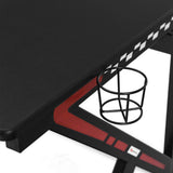 E-Sports Computer Desk Table with Large Ergonomic Surface and Heavy Duty Construction for Home or Office