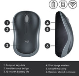 Logitech M185 Wireless Mouse, Pack of 8 – Multi-Pack for Schools, Businesses, and Home Offices