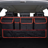 Mandark Car Trunk Organizer, Super Capacity Vehicle Hanging Backseat Cargo Storage Bag with Robust Elastic Net, Mandark