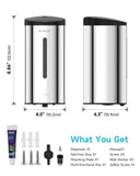 AIKE Wall Mount Automatic Foam Soap Dispenser 25 OZ Commercial Large Capacity Stainless Steel Model AK1205FA(Polished)