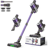 MBTTODF Cordless Vacuum Cleaner,Vacuum Cleaner for Home with Brushless Motor,Lightweight Stick Vacuum with Self-Standing and Touch Screen,Hardwood Floor Vacuum for Pet Hair,Carpets,Tile(Dark Purple)