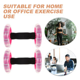 Kisangel 2pcs Double Ab Roller Wheels, Exercise Roller Weight Loss Equipment, Portable Workout Fitness for Abdominal Home Office
