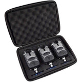 TopHomer 3PCS Fishing Bite Indicators and 3PCS Illuminated Hangers Fishing Bite Alarm Tackle Bite Alert Carp Bite Alarm Fishing Bite Indicator with Storage Box for Fishing Black