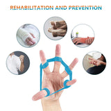 Hand Grip Strengthener & Finger Stretcher,Finger Grip Exerciser Strength Trainer,Forearm Grip Workout for Climbing Basketball Relieve Wrist Carpal Tunnel Pain-6pcs HSP-HSWITI