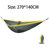 QZQHNYJ Hammocks 2 Person Parachute Hammock Lightweight Portable Hanging Bed Durable Camping Travel