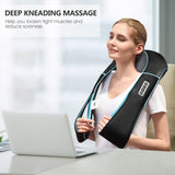 Neck Massager with Heat - Electric Shiatsu Deep Kneading Back Massage for Neck Pain, Shoulder, Waist, Relax MagicMakers
