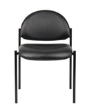 Boss Office Products 42" W Conference Table with 4 Stacking Chairs in Driftwood