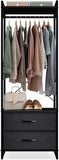 Sorbus Clothing Rack with Drawers - Clothes Stand Dresser - Wood Top, Steel Frame, & Fabric Drawers - Tall Closet Storage Organizer - Garment Rack for Hanging Shirts, Dresses, & Jackets