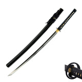Hand Forged 1045 Carbon Steel Damascus Tomoe Katana Full Tang Sword