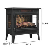 duraflame Freestanding Electric Fireplace Stove Heater with 3D Flame Effect for 1,000 Sq. Ft. Cinnamon