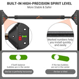 Sportneer Pull Up Bar Doorway Chin Up Bar No Screws Door Frame Chin Up Push Up Sit Up Bar Adjustable 75-94cm (29.5''-37'') Up to 200kg Capacity Workout Bar Sportneer