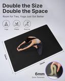 YOTTOY Large Yoga Mat,Non-Slip Workout Mat for Pilates, Fitness, Barefoot, Home Gym Studio with Strap and Towel