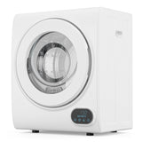 ROVSUN Portable Clothes Dryer, 110V 850W High End Front Load Laundry Tumble Dryer, 1.5 cu.ft Electric Dryer with Stainless Steel Tub & LCD Touch Panel for Apartment, Dorm