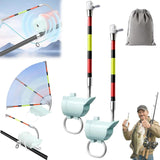 High Sensitivity Fishing Float Bite Alert for Rods, Smart LED Luminous Hook Alarm with LED Lights & Sound, All-Weather Anglers Waterproof Sea & Lake Gear, Clip-On Sound Bite Alert Bell (2PCS)