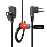 UAYESOK 2 Pin Headset for Motorola CP200 CP200D CLS1110 DTR550 RDU2020 RDU4100 RDU4160D HYT hytera TC-610 Walkie Talkie Ear Hook Surveillance Kit Two Way Radio Earpiece