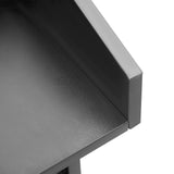 Podium Stand with Slide Drawer, 37.5" Wooden Lectern Pulpit with Large Reading Platform for Church Office