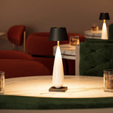 CORDIVA Cordless Table Lamp, Brass Rechargeable Dimmable LED Desk Lamp