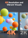 KYY 4K Portable Monitor for Laptop 15.6" UHD Laptop Monitor Portable VESA