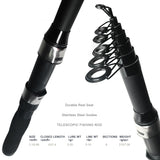 Fishing Rod Reel Combo - 2PCS 6.89ft Collapsible Rods 2PCS Spinning Reels Lures Set Fishing Pliers Carrier Bag for Travel Saltwater Freshwater Fishing Telescopic Fishing Pole Kit