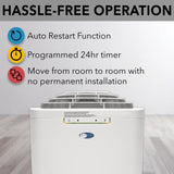 Whynter ARC-110WD 11,000 BTU (5,900 BTU SACC) Portable Air Conditioner, White