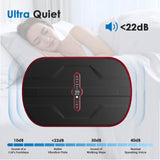 Natini Vibration Plate Exercise Machine, Vibration Plate for Lymphatic Drainage, Whole Body Workout Vibration Fitness Platform (Red)