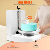 YUMIONB Cake Decorating Machine, 110-220V 200W Cake Icing Cream Spreading Machine 4-12inches Tabletop Cake Cream Spreading Machine with LCD Display for Households, Cake Shops, Dessert Shops (White)