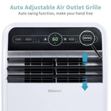 Shinco 10,000 BTU Portable Air Conditioner, Portable AC Unit with Built-in Cool, Dehumidifier & Fan Modes for Room up to 400 sq.ft, RC, Wi-Fi Enabled, 24 Hour Timer, Window Kit
