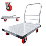 Heavy Duty Foldable Platform Truck - 2700LB Capacity Steel Push Cart