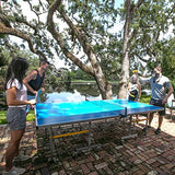 STIGA XTR Professional Outdoor Ping Pong Tables – All Weather Aluminum Waterproof Outdoor or Indoor Design with Net & Post - 10 Minute Easy Assembly Ping Pong Table with Compact Storage