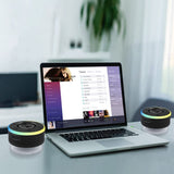 Bluetooth Shower Speaker, Portable Speaker Bluetooth 5.3 with Suction Cup, Wireless Speakers Waterproof IP7, RGB Lights, Built-in Mic, Small Speakers for Bathroom, Party, Beach, Pool 2025 new, Black