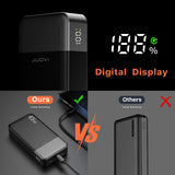 JUOVI J2621 Power Bank Portable Charger 20000mAh 45W, PD3.0 QC 4.0 Fast Charging Battery Pack with LED Display,2 USB-C,2 USB-A for iPhone 15 16, MacBook