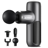 KVKID Mini Massager Gun, Massage Gun Deep Tissue with 4 Attachments, Portable Muscle Massager Gun for Back, Body Sore Muscles, Pain Relief, Rechargeable Small Massage Gun for Office, Home, Athletes
